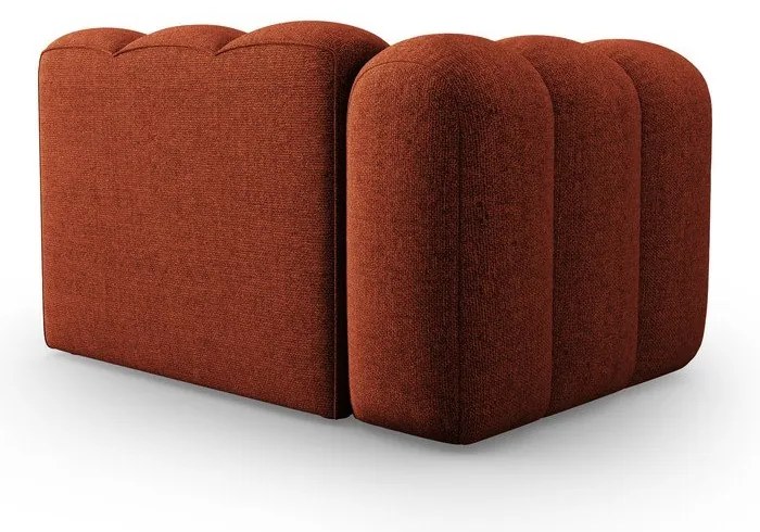 Modul pentru canapea cărămiziu (cu colț pe partea stângă ) Lupine – Micadoni Home