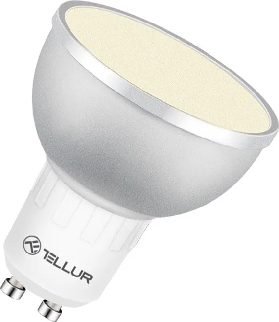 Bec Tellur WiFi Smart LED GU10, 5 W, albă caldă