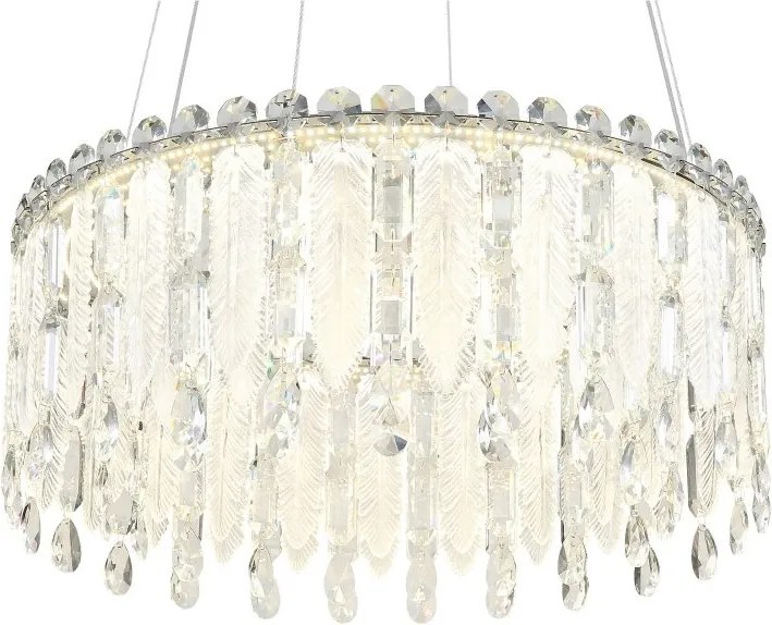 Lustra LED suspendata cu telecomanda KLUNKA crom