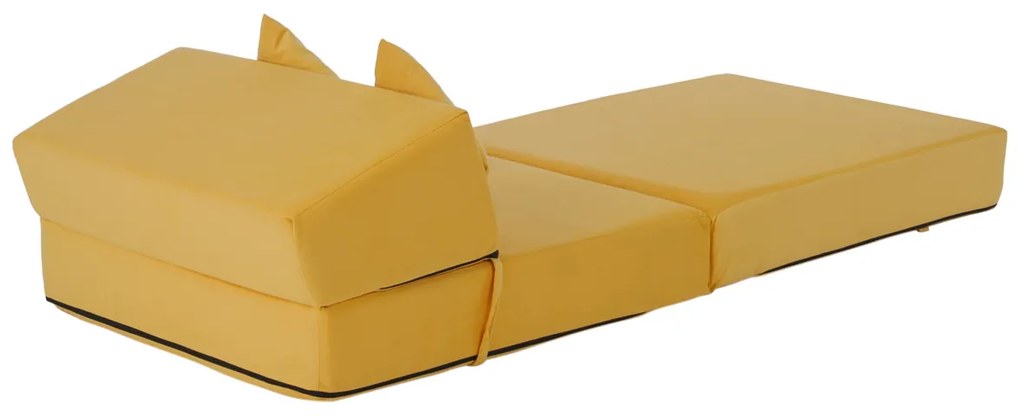 Scaun pliant/saltea PELOS, galben