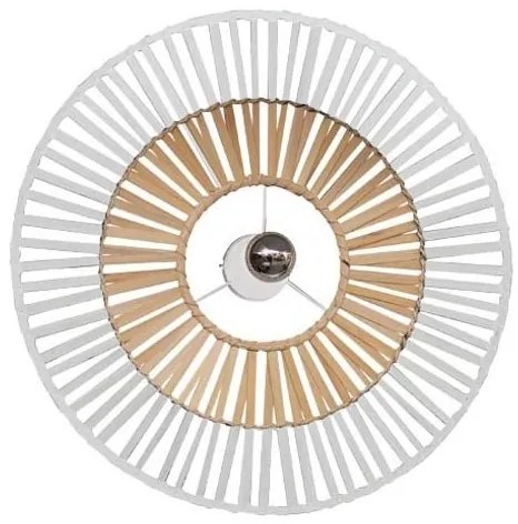Plafoniera / aplica pentru tavan/perete design modern Baule alb, natur 40cm