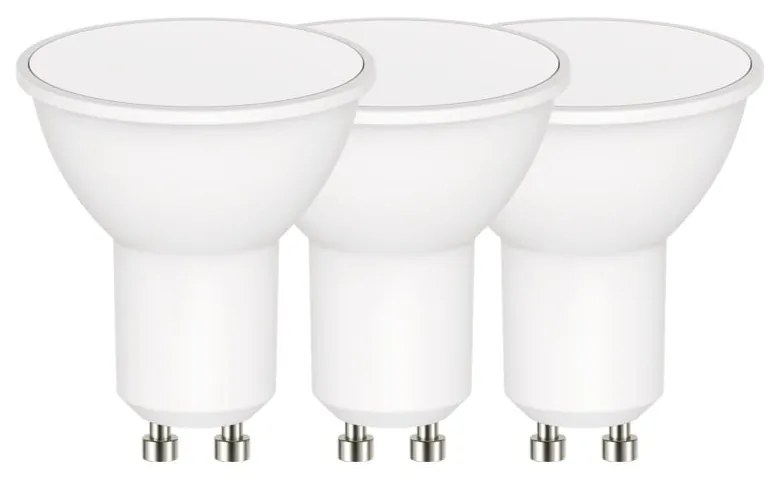 Set 3 becuri cu LED EMOS Classic MR16 Warm White, 3,8W GU10