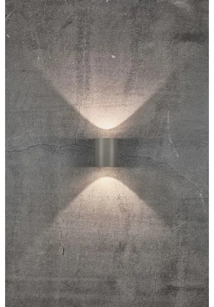 Nordlux - Aplică LED de exterior CANTO 2xLED/5,5W/230V IP44 gri