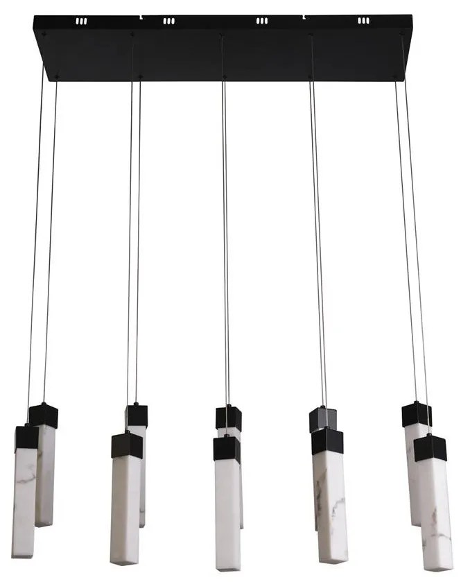 Lustra cu 10 pendule LED design modern Moonbeam