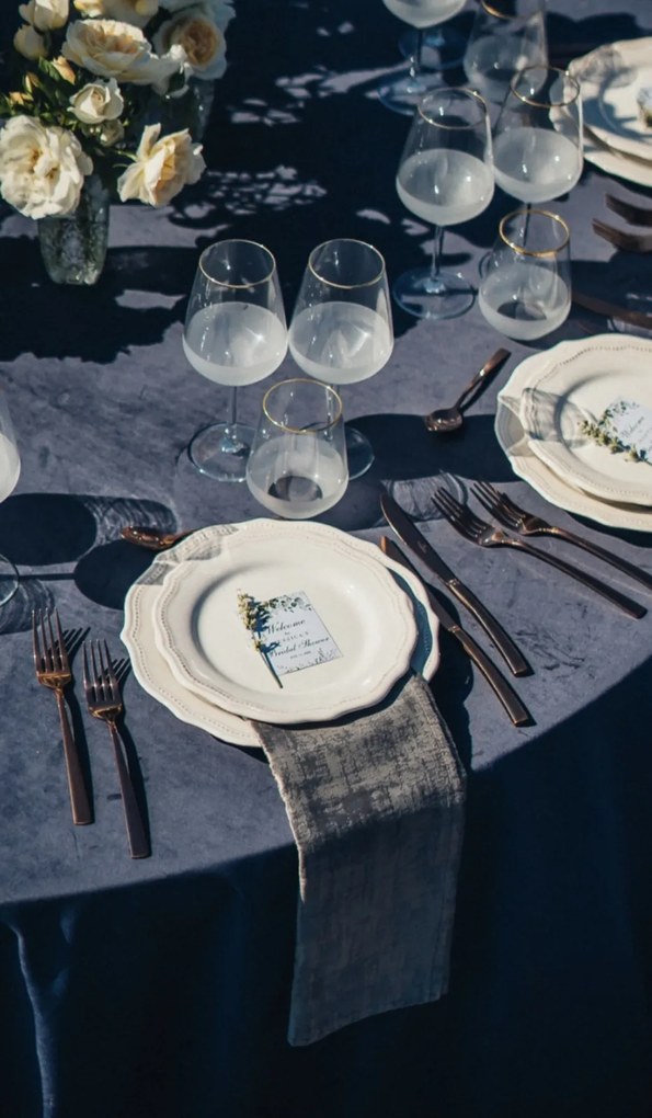 Set 4 Farfurii Aperitiv Vintage White 21,5cm - Ceramica Premium