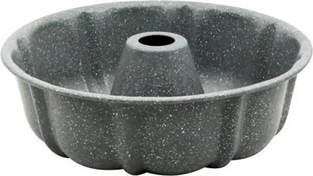 Forma pentru chec Voltz V51223GA, 25,5 x 8,5 cm, Finisaj marmorat, Otel carbon, Gri