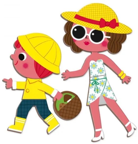 Janod - Set interactiv magnetic MAGNETIBOOK anotimpuri