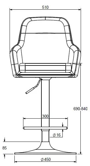 Scaune de bar portocalii 2 buc. (înălțime șezut 69 cm) Avola – Unique Furniture
