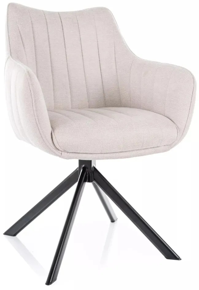 Scaun rotativ Azalia bej deschis/negru Brego22