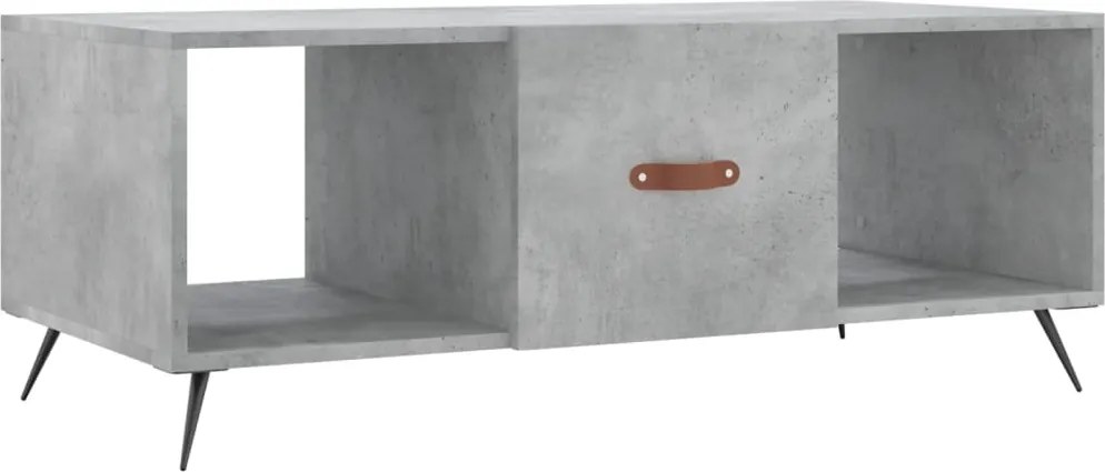 vidaXL Măsuță de cafea, gri beton, 102x50x40 cm, lemn prelucrat