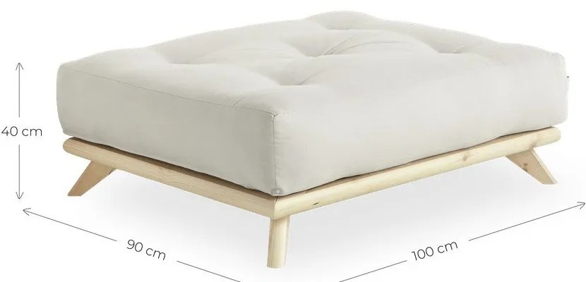 Taburet Karup Senza Natural, albastru