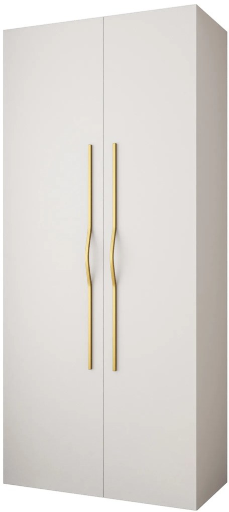 Dulap de haine 110 cm Carmela 40-2 (alb + Auriu). 1126550