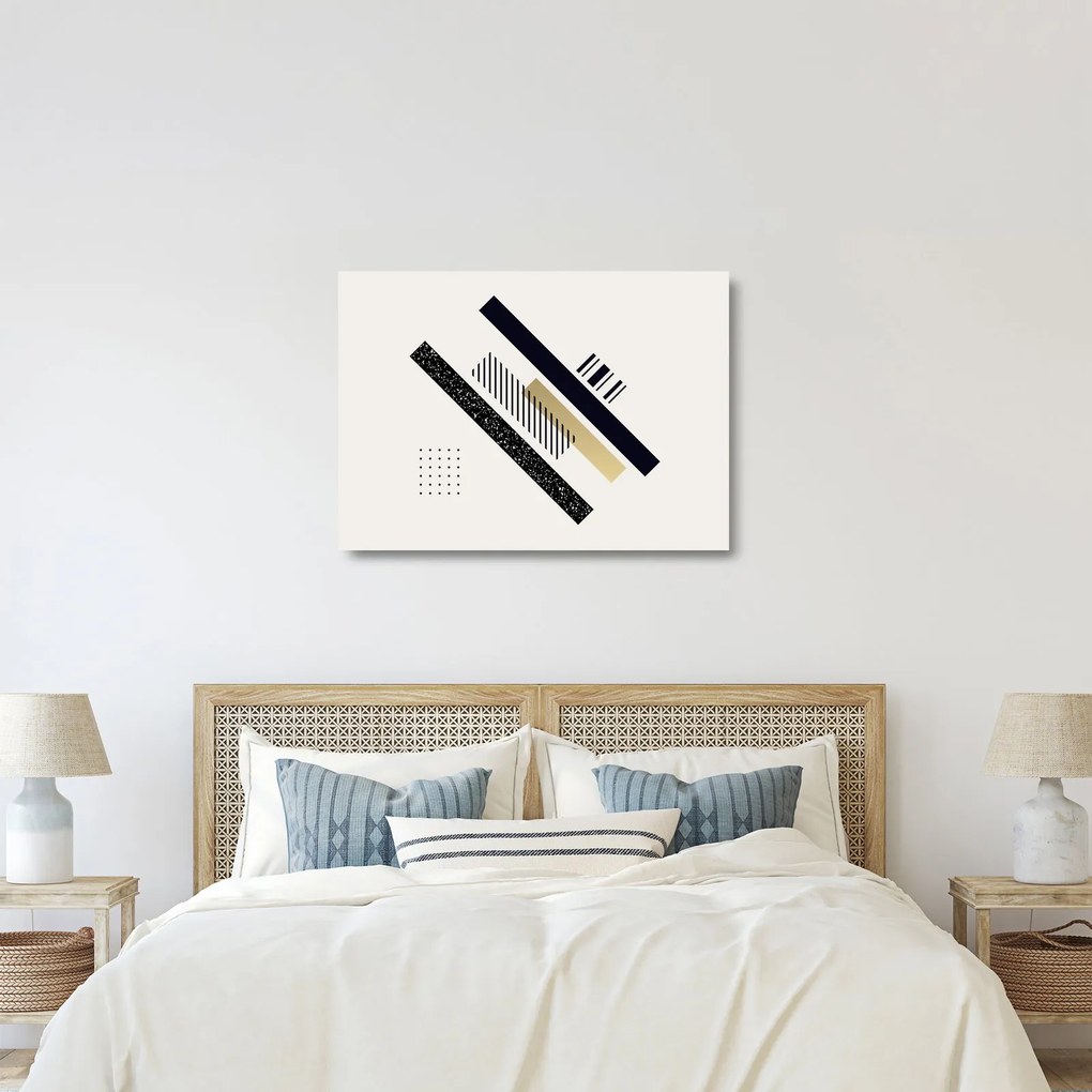 Tablou pe sticlă - Forme geometrice N⁰5 (70x50 cm)