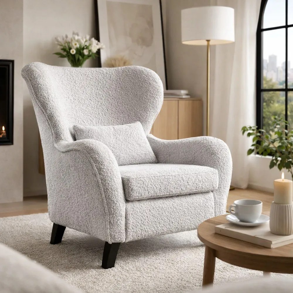 Fotoliu cu spătar înalt Miuform Miuf, gri