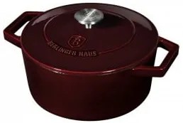 Oala fonta 20 cm cu capac Burgundy Berlinger Haus BH 6516