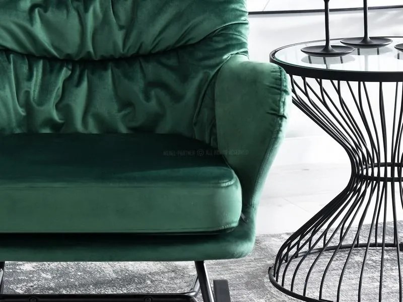 Fotoliu Lusil (verde + negru). Promo -16%. 1110285