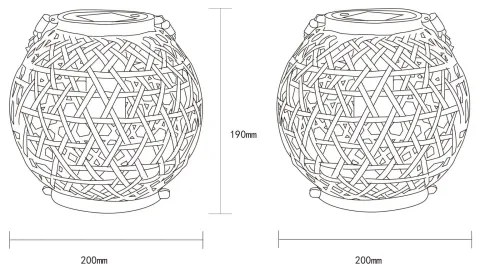 Corp de iluminat LED solar Globo 36659 LED/0,02W/3V IP44