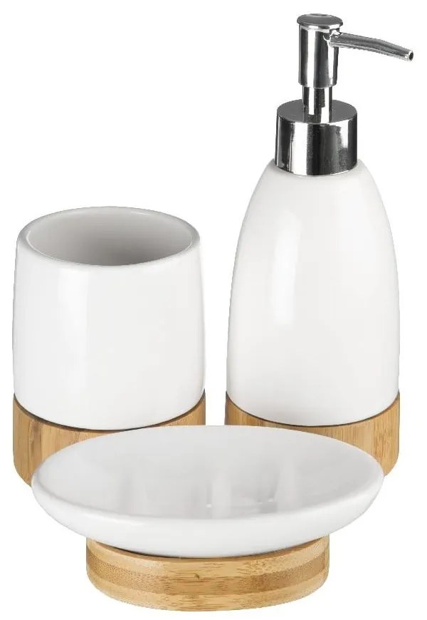 Set de accesorii de baie alb din piatră Earth – Premier Housewares