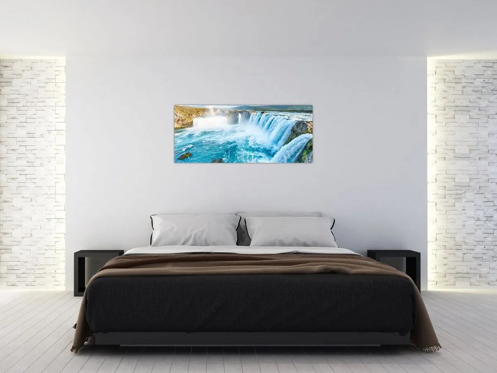 Tablou - Cascada Godafoss (120x50 cm)
