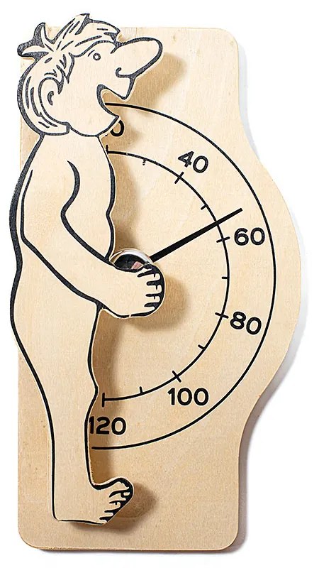 Termometru sauna lemn pin Waincris "Funny Man" U-T059