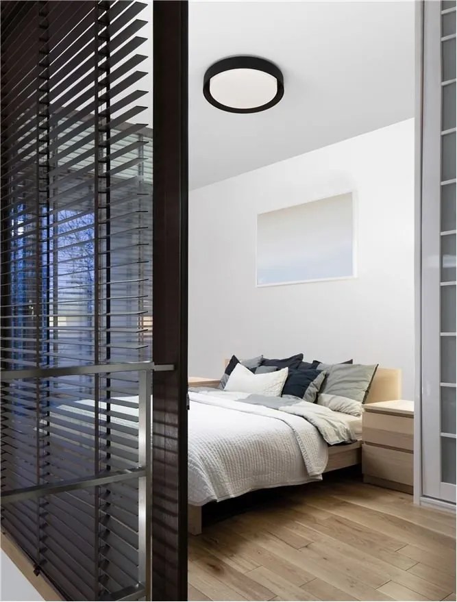 Plafoniera LED design circular KOI neagra