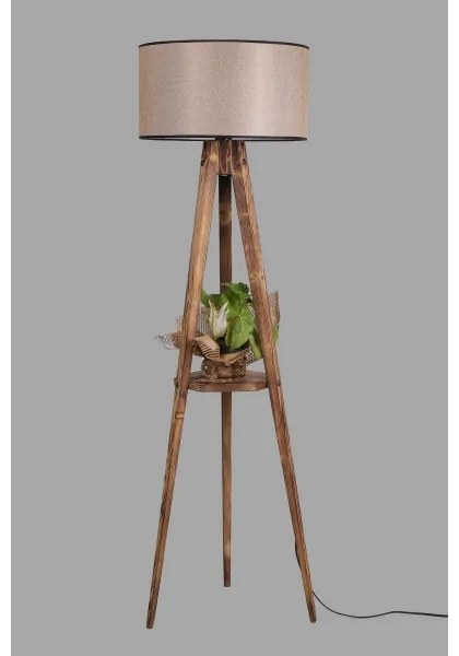 Lampadar TRIPOD 1xE27/60W/230V bej/maro
