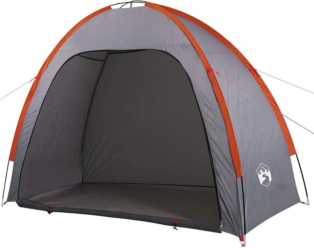 vidaXL Cort de depozitare gri și portocaliu impermeabil