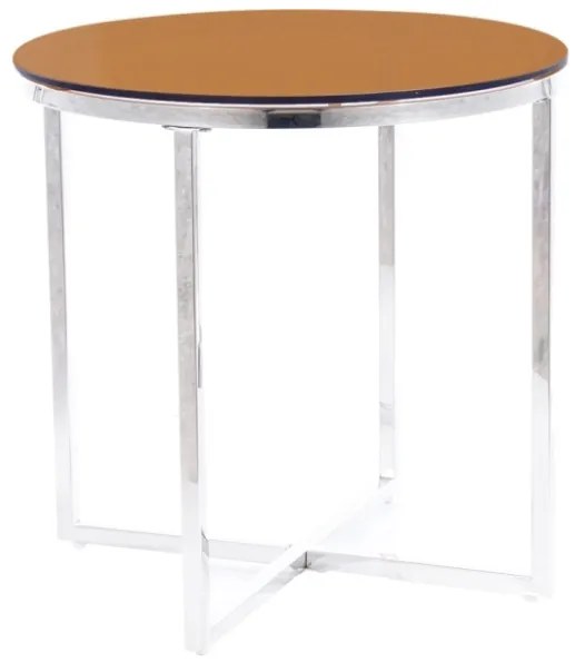 Masă de cafea Celena (Chihlimbar + Cromat). 1050075