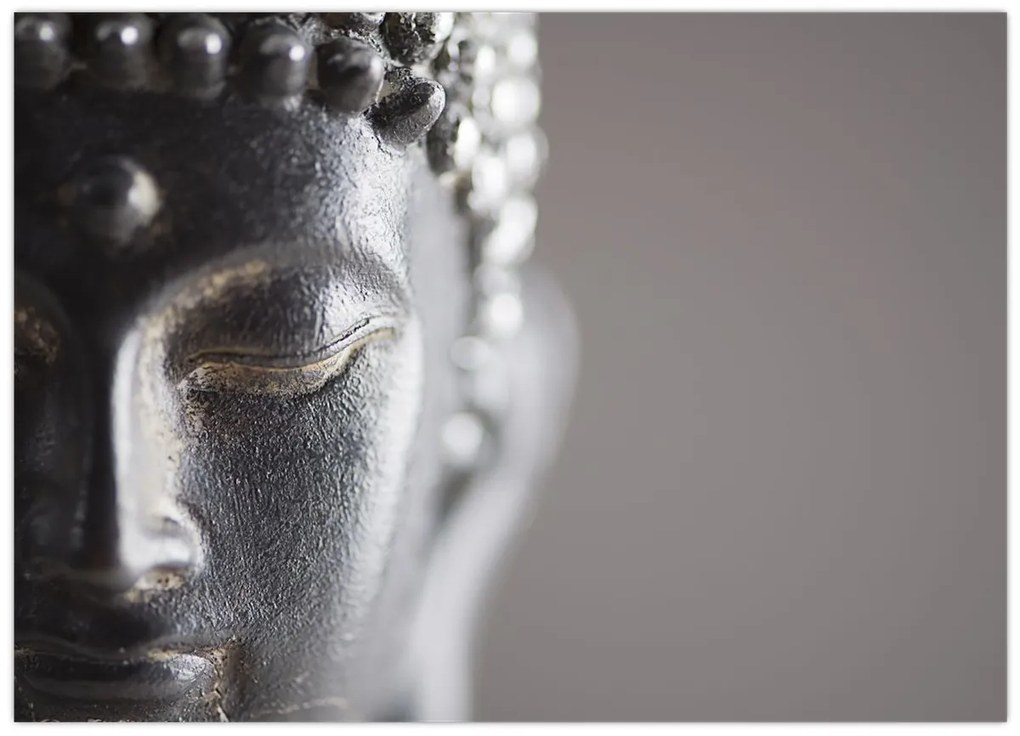 Tablou pe sticlă - Statuia lui Buddha (70x50 cm)