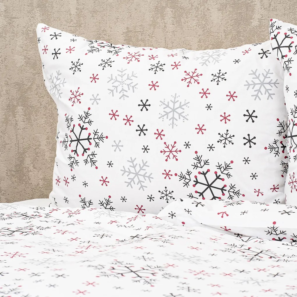 Lenjerie de pat 4Home Snowflakes, din bumbac, 220 x 200 cm, 2 buc. 70 x 90 cm