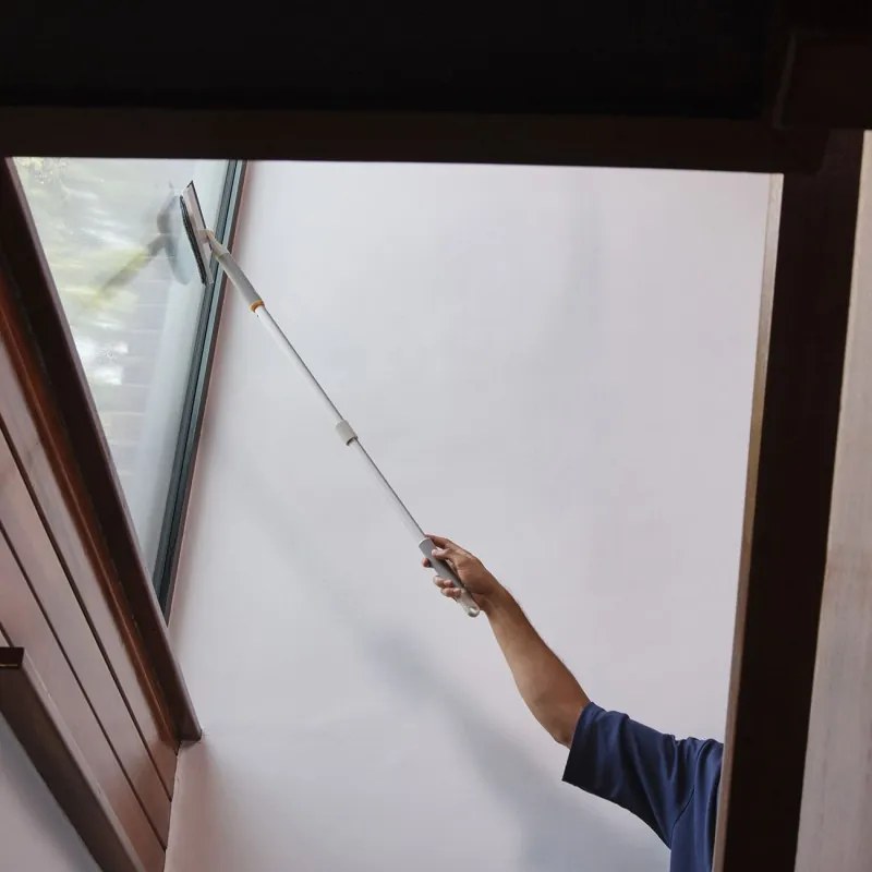 Mâner telescopic Joseph Joseph CleanTech 6500038, 61-86 cm, Orificiu de agățare, Gri