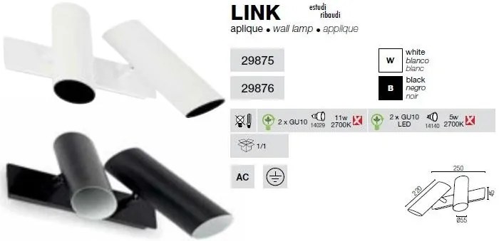 Aplica de perete Link 29876
