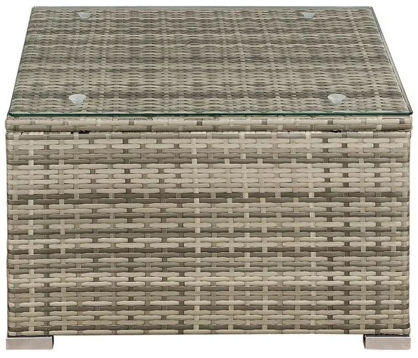 Jusky Set ratan de gradina Punta Cana L - perne gri/antracit