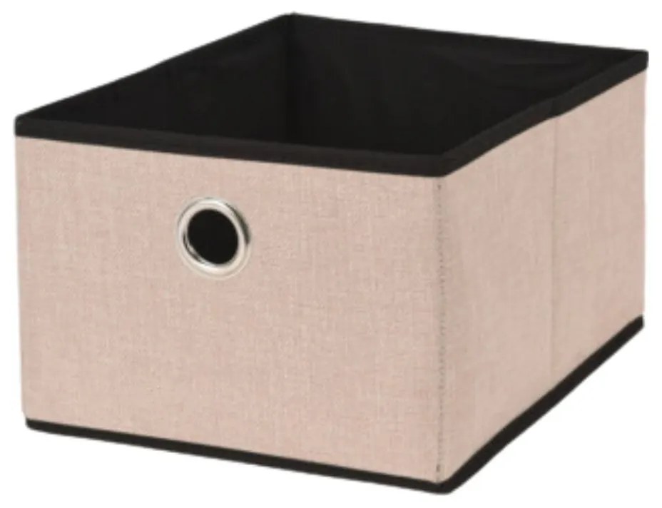 Cutie depozitare, deschisă, culoarea crem, 32x25x8 cm, Storage Solutions
