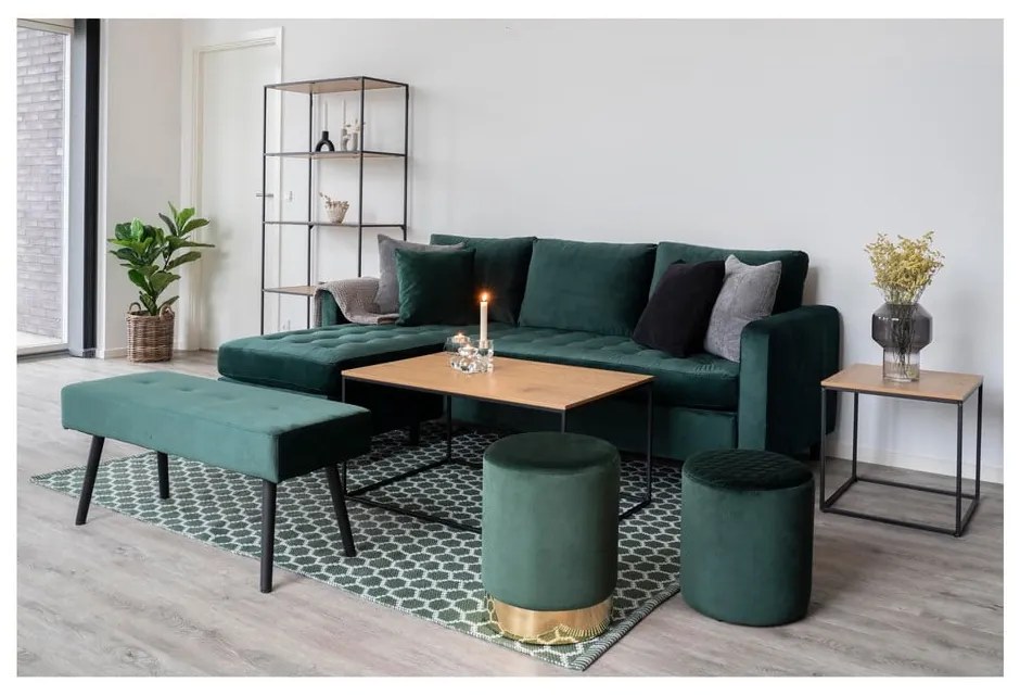 Măsuță auxiliară cu blat în decor de stejar House Nordic Vita, 45 x 45 cm