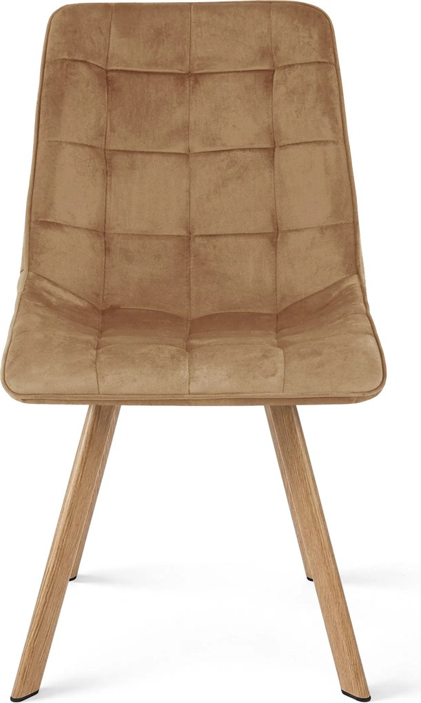 Scaun de dining CIEZA VELVET, maro