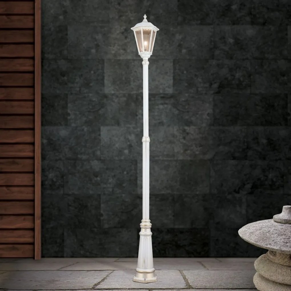 Stalp exterior stil clasic IP43 H235 Puchberg AL 11K/82508 weiß-gold/rauch OR