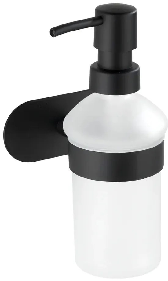 Set de accesorii de baie negru mat autoadeziv din oțel inoxidabil Orea – Wenko