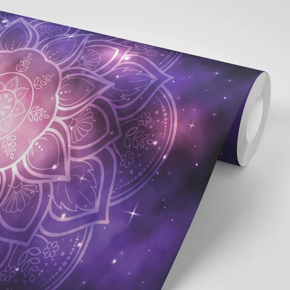 Tapet Mandala cu fundal de galaxie