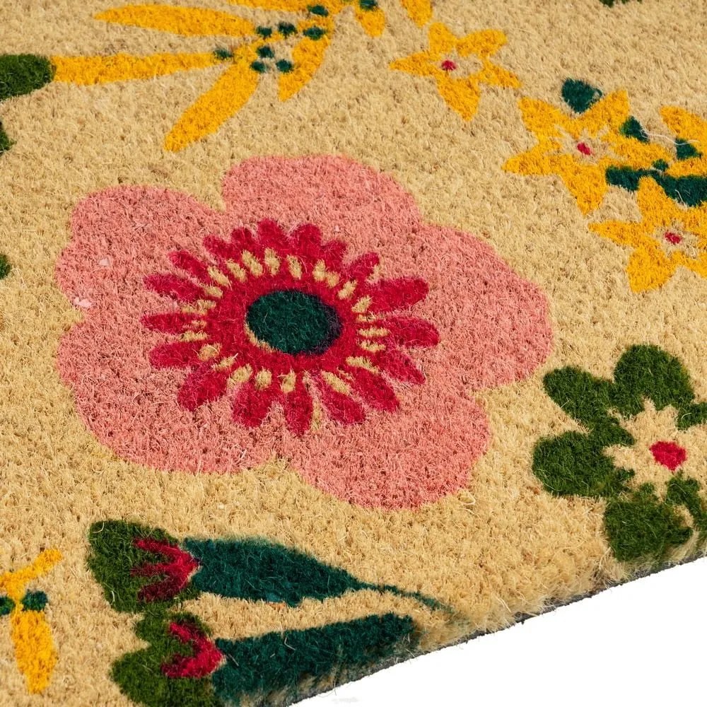 Covoraș de intrare din fibre de nucă de cocos 40x60 cm Flora – Casa Selección