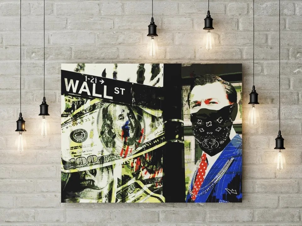 Tablou canvas Wolf Of Wall Street - 90x60 cm 90x60 cm