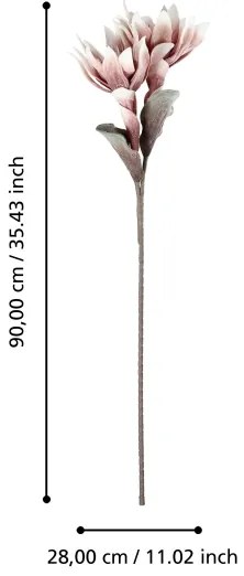 Floare artificială Eglo 428124 MOLAVE 90 cm roz