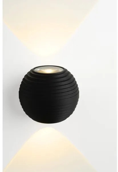 Lucide 17804/06/30 - Aplica perete exterior LED AYO 2xLED/3W/230V negru