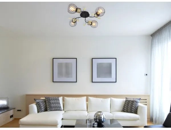 Lustră aplicată LALLY 4xE27/40W/230V Globo 54113-4D