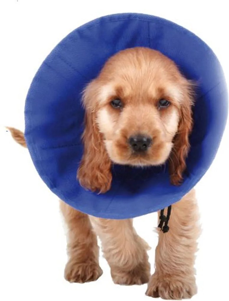 Guler elisabetan pentru câini KVP EZ Soft Albastru (30-50 cm)