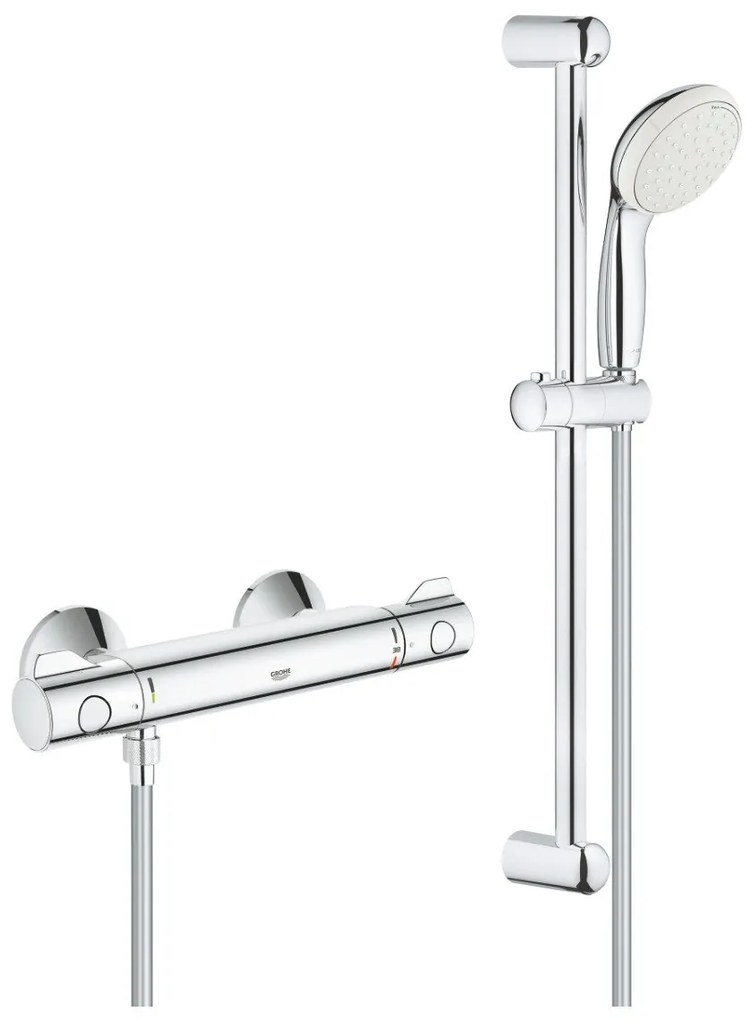 Baterie cabina dus cu termostat Grohe Grohtherm 800 ,set dus bara inclus-34565002