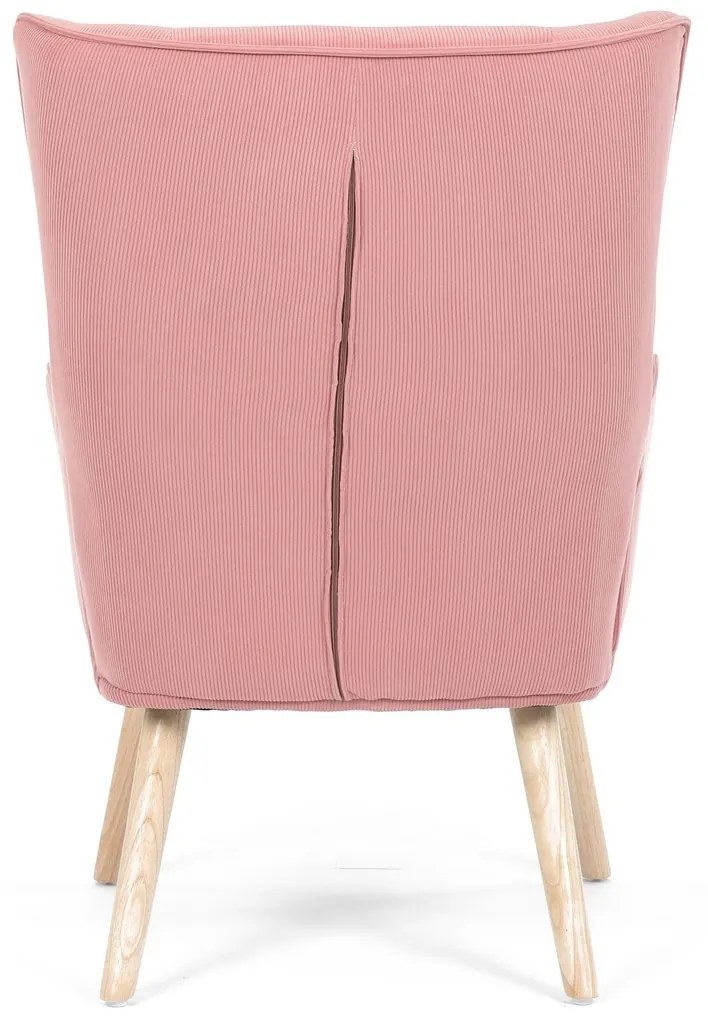 Fotoliu cu spătar înalt PINK2, roz