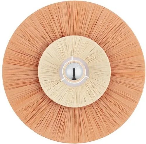 Aplica de perete cu design texturat Nora caramiziu/ natur