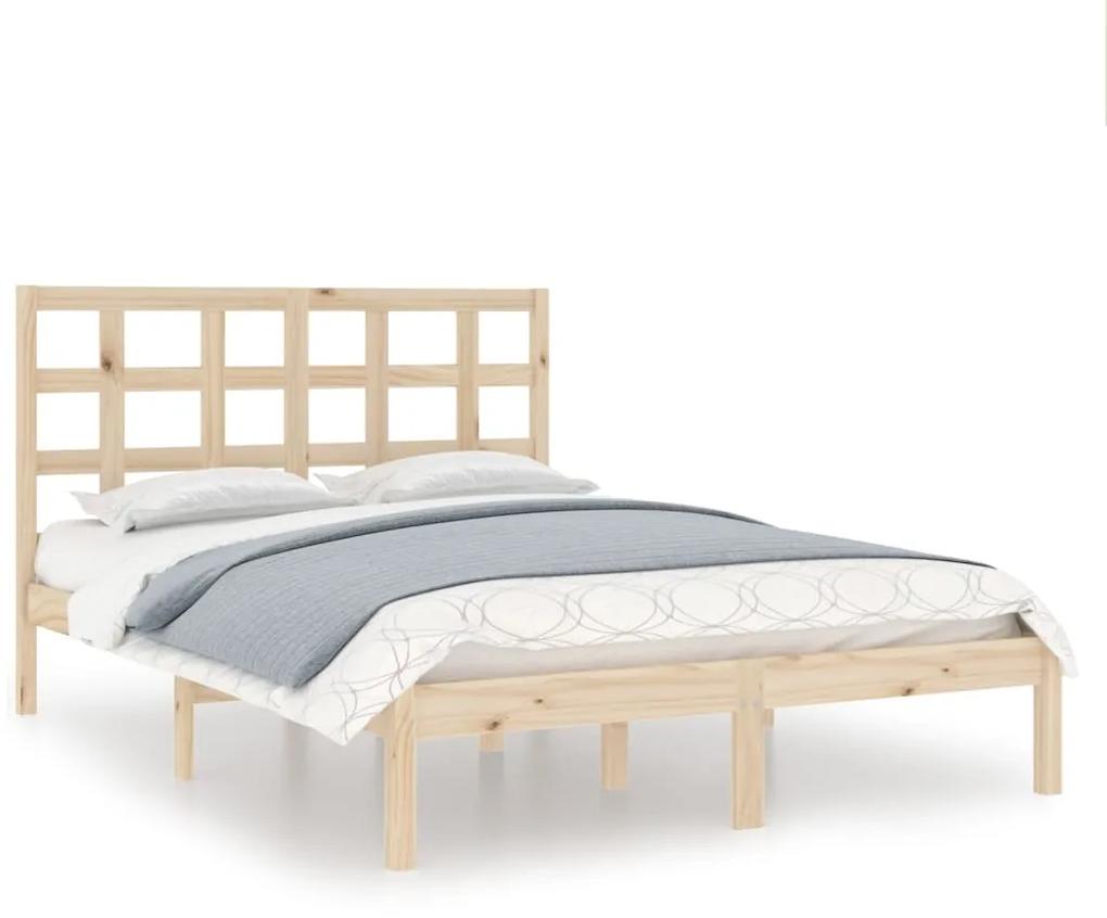 3105470 vidaXL Cadru de pat, 140x200 cm, lemn masiv