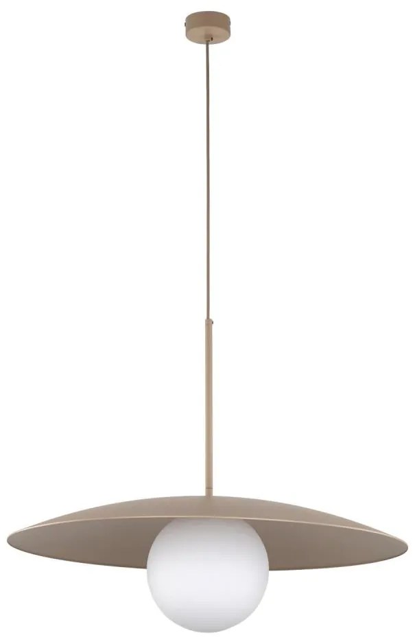 Lustră pe cablu SLATE 1xE27/15W/230V d. 65 cm bej